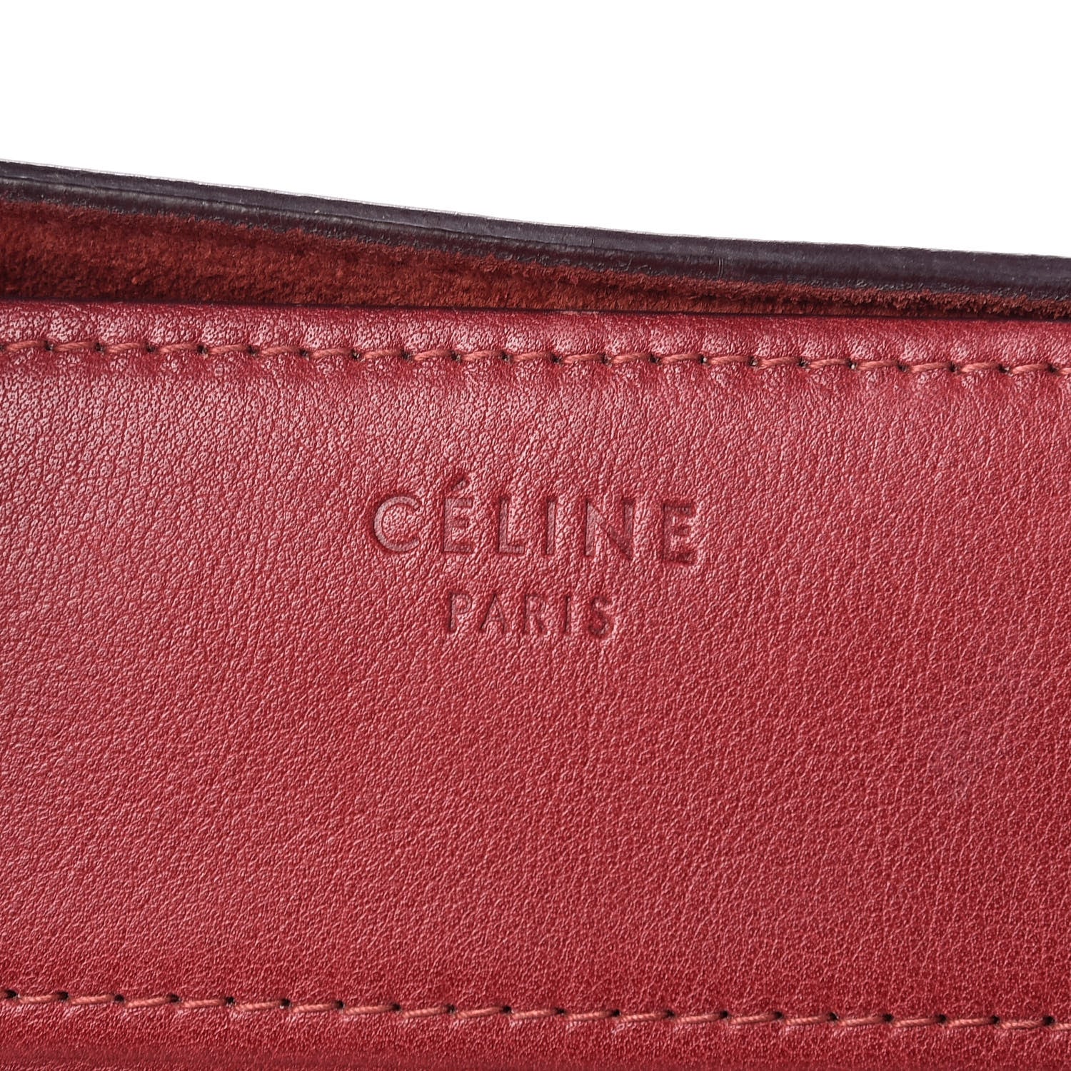 Celine Supple Calfskin Medium Phantom Luggage Red 6 of 21