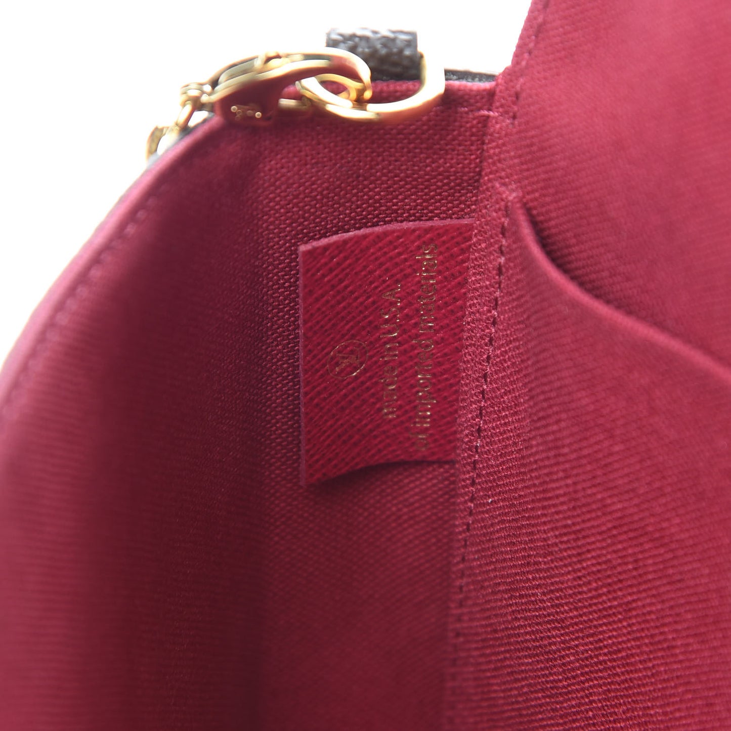 Monogram Pochette Felicie Chain Wallet Fuchsia