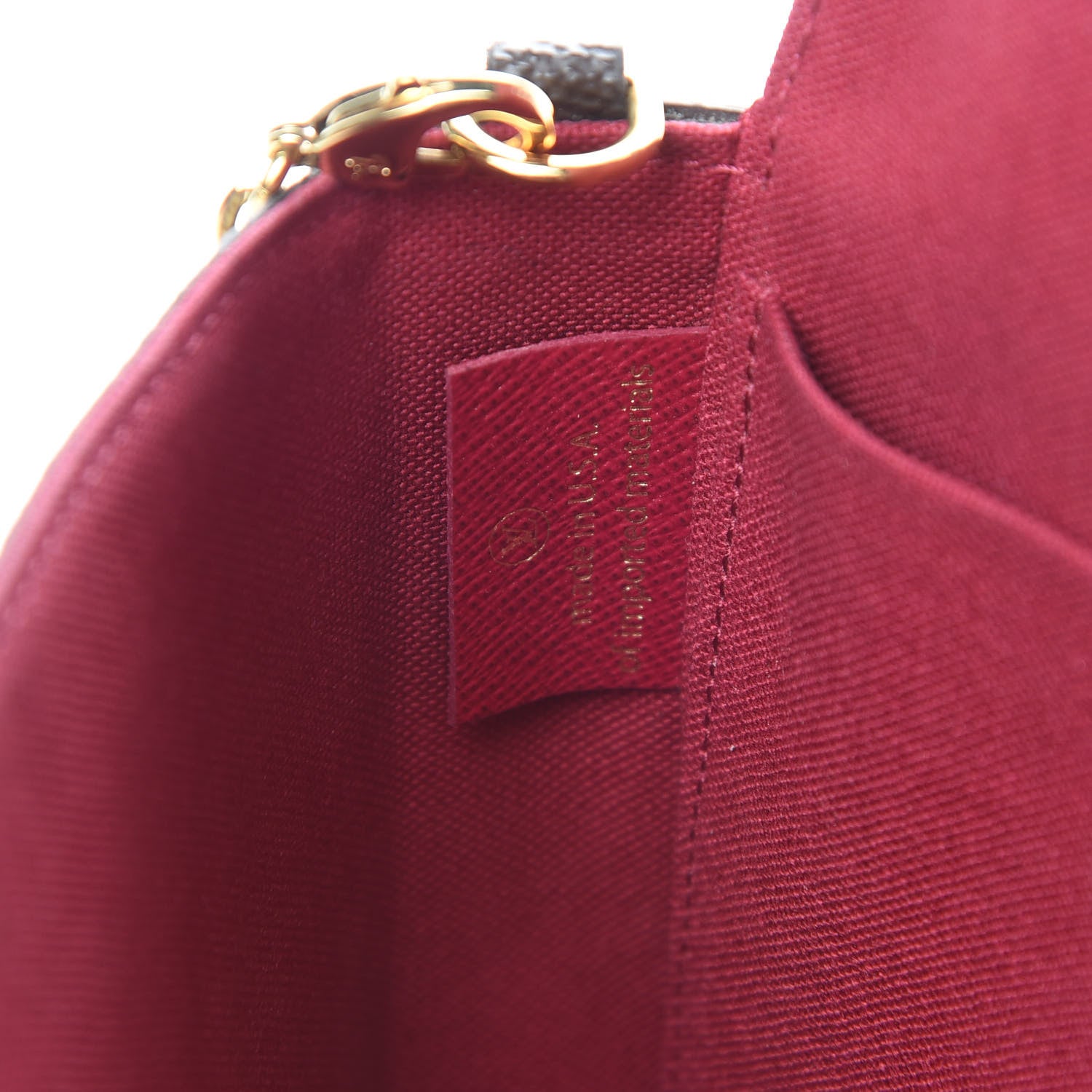Louis Vuitton Monogram Pochette Felicie Chain Wallet Fuchsia 8 of 18