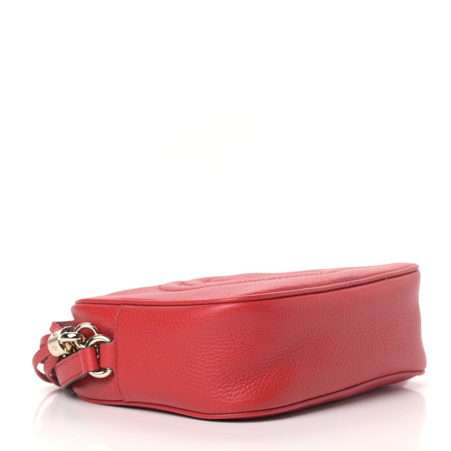 Gucci Pebbled Calfskin Small Soho Disco Bag Tabasco Red 4 of 11