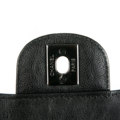 Chanel Crumpled Calfskin Quilted Mini Square Flap So Black 7 of 9