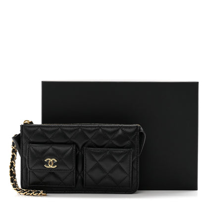 Chanel Caviar Quilted Polly Pocket Pouch Black 10 of 10