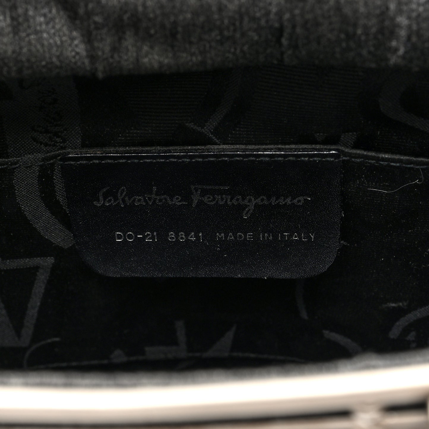 Metal Cage Gancini Bucket Bag Silver