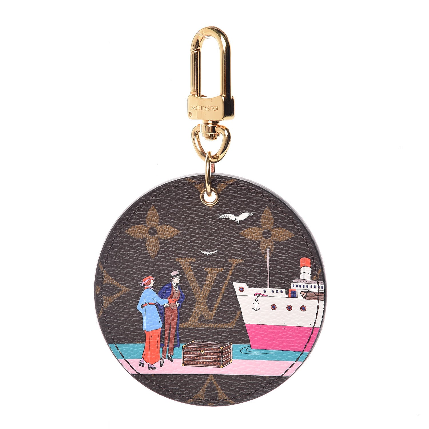 Louis Vuitton Monogram 2016 Christmas Animation Bag Charm Key Ring 1 of 6