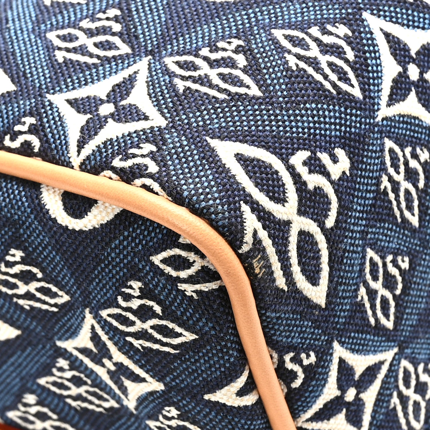 Louis Vuitton Jacquard Since 1854 Speedy Bandouliere 25 Blue 8 of 10