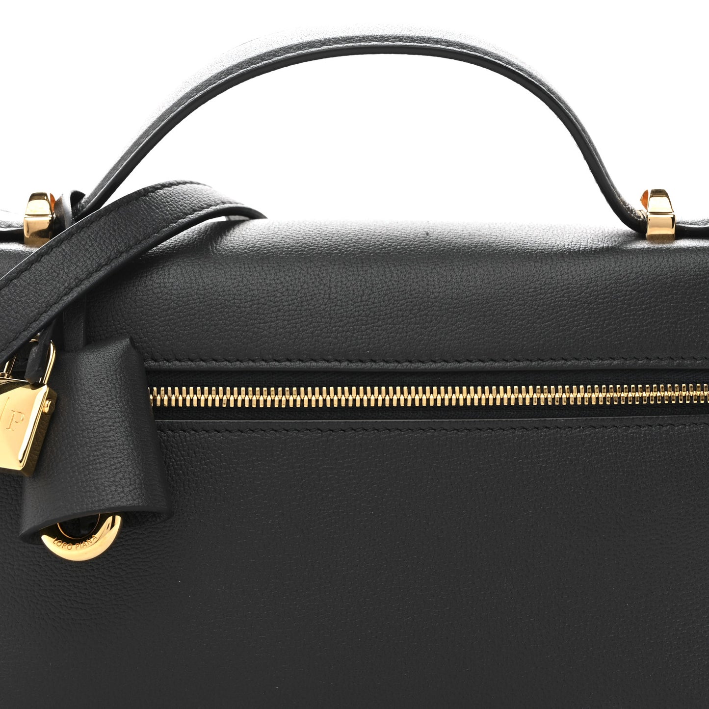 Grained Calfskin L23 Extra Bag Blue Navy Sun Gold