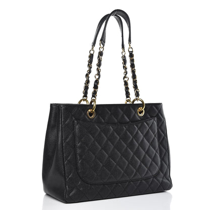 Chanel Caviar Quilted Grand Shopping Tote GST Black 3 of 15