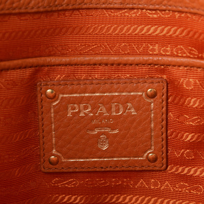 Prada Vitello Daino Tote Papaya 8 of 11