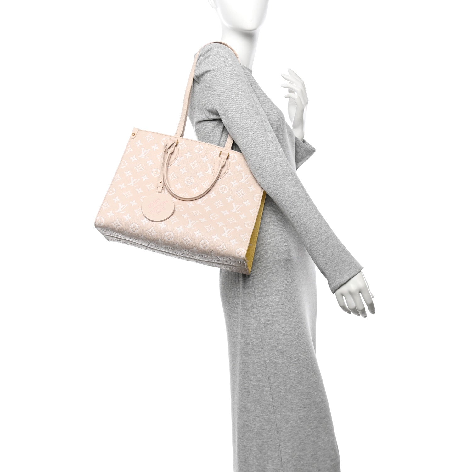 Louis Vuitton Empreinte Monogram Spring In The City Onthego MM Beige Pink Yellow 2 of 9