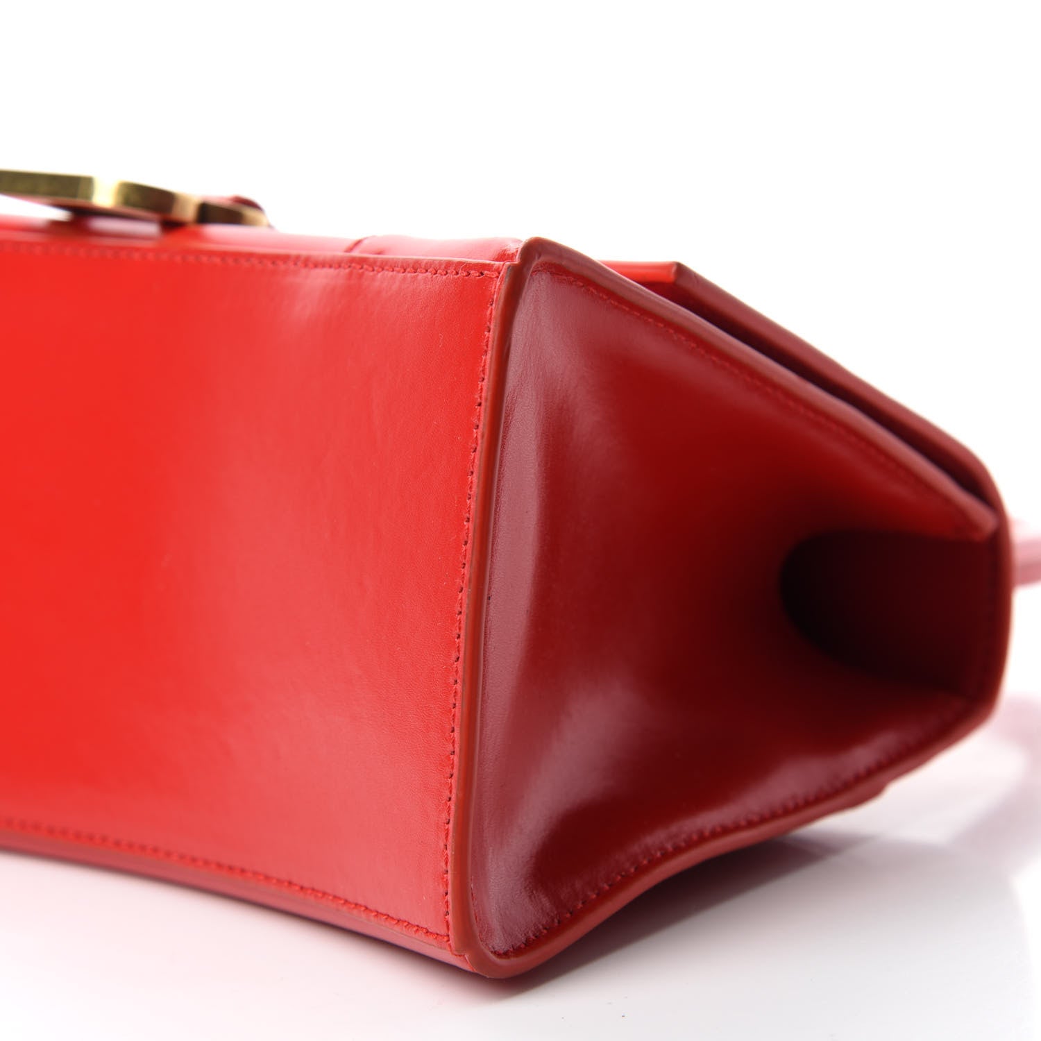 Balenciaga Shiny Box Calfskin Small Hourglass Top Handle Bag Bright Red 7 of 11