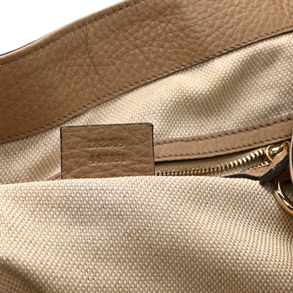Gucci Pebbled Calfskin Medium Soho Shoulder Bag Camelia 7 of 11