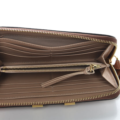 Chloe Grained Calfskin Marcie Long Zip Around Wallet Tan 7 of 9