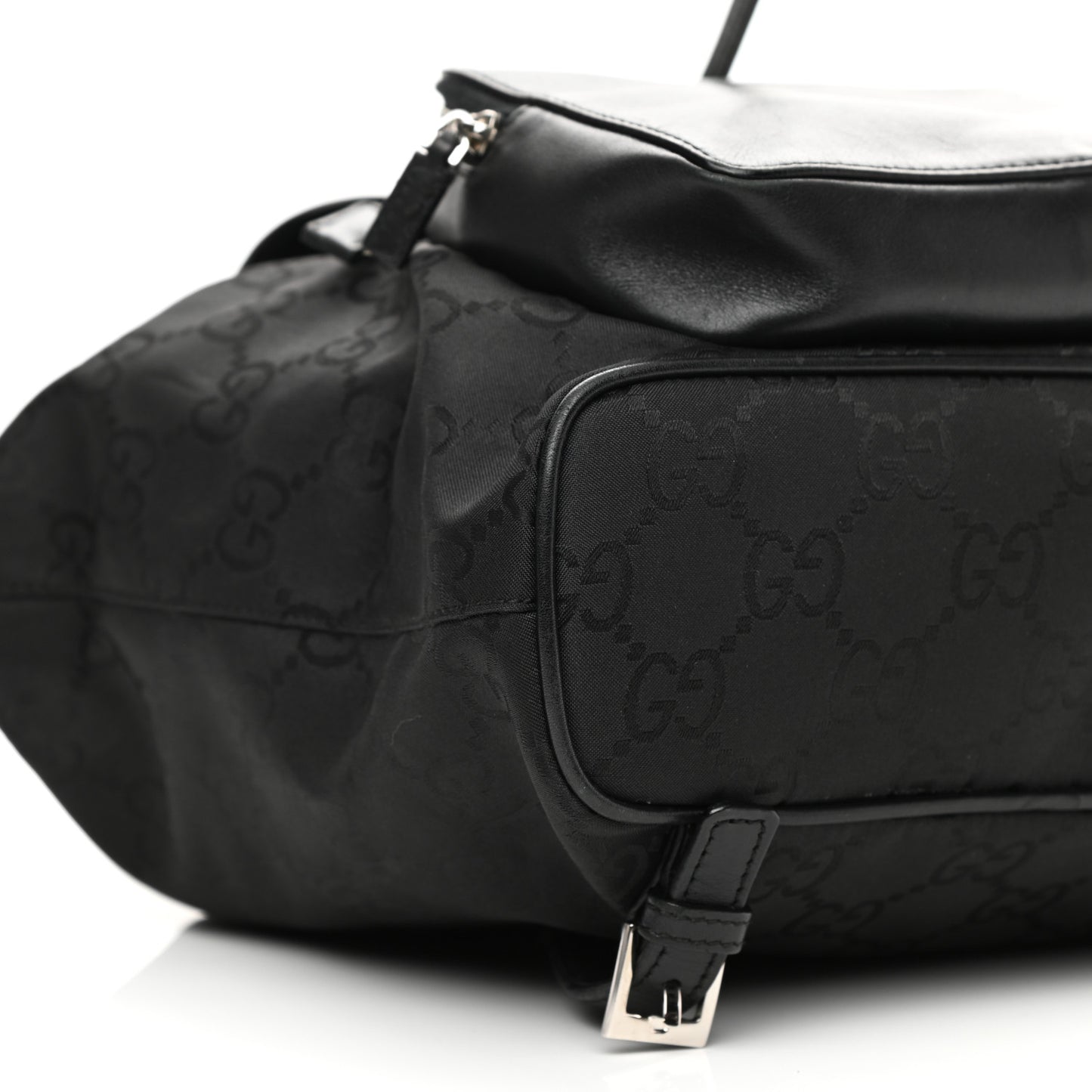 Nylon Monogram Backpack Black