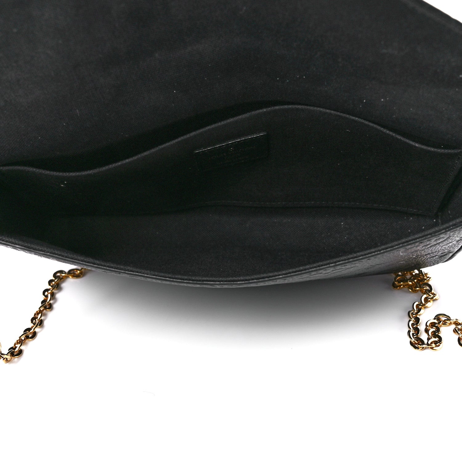 Louis Vuitton Empreinte Pochette Felicie Chain Wallet Black 6 of 14