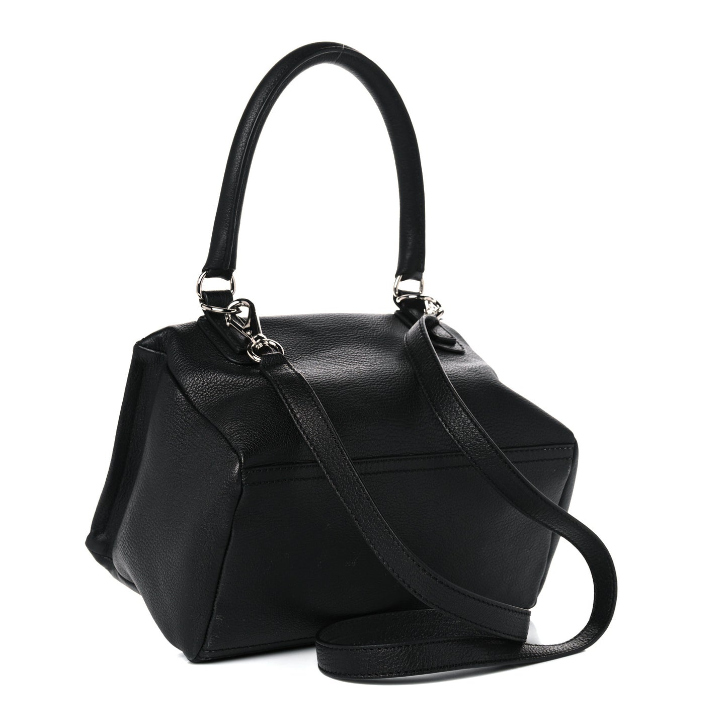 Sugar Goatskin Small Pandora Black
