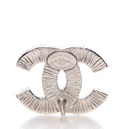 Chanel Crystal CC Earrings Silver 4 of 5