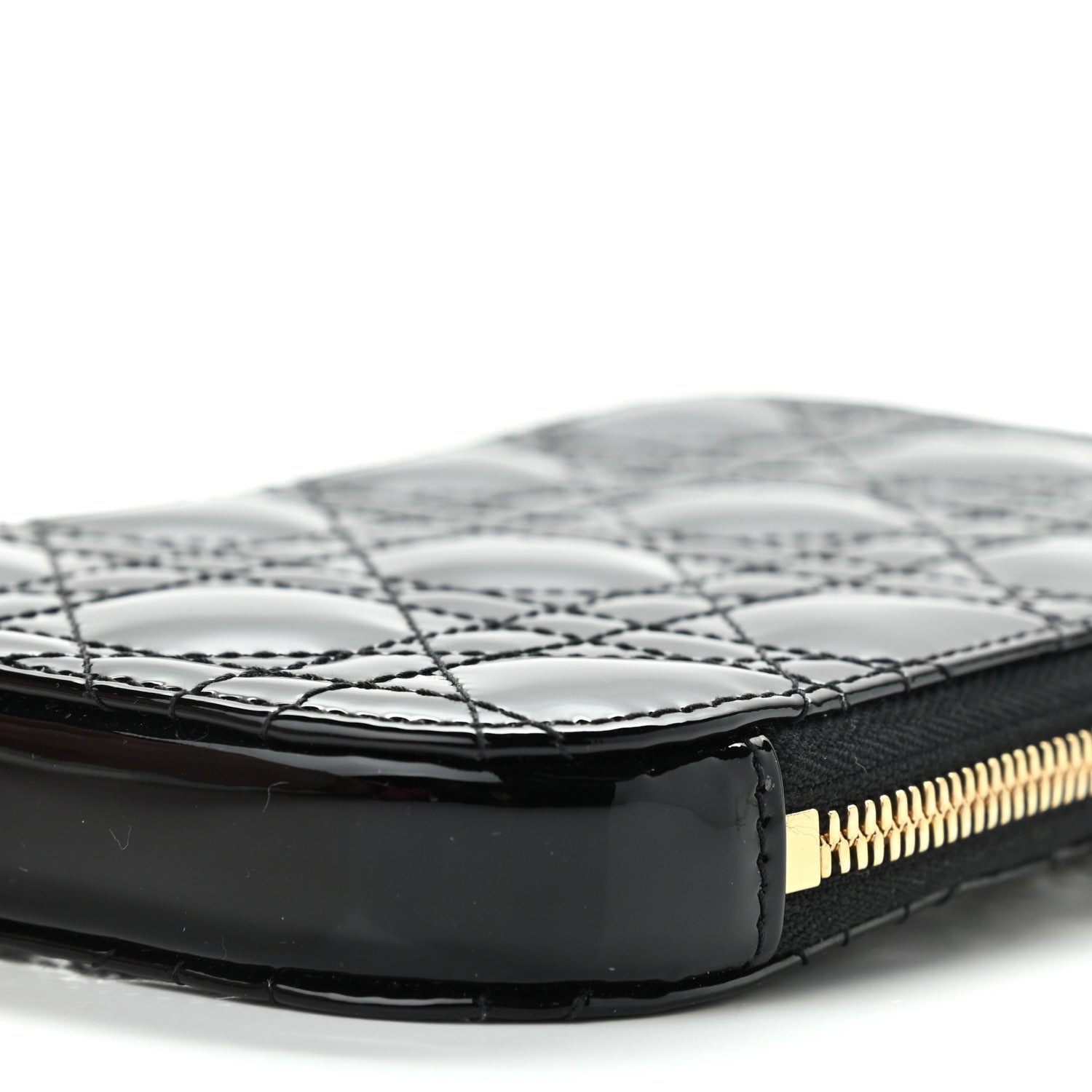 Christian Dior Patent Cannage Lady Dior Phone Holder Black 10 of 12