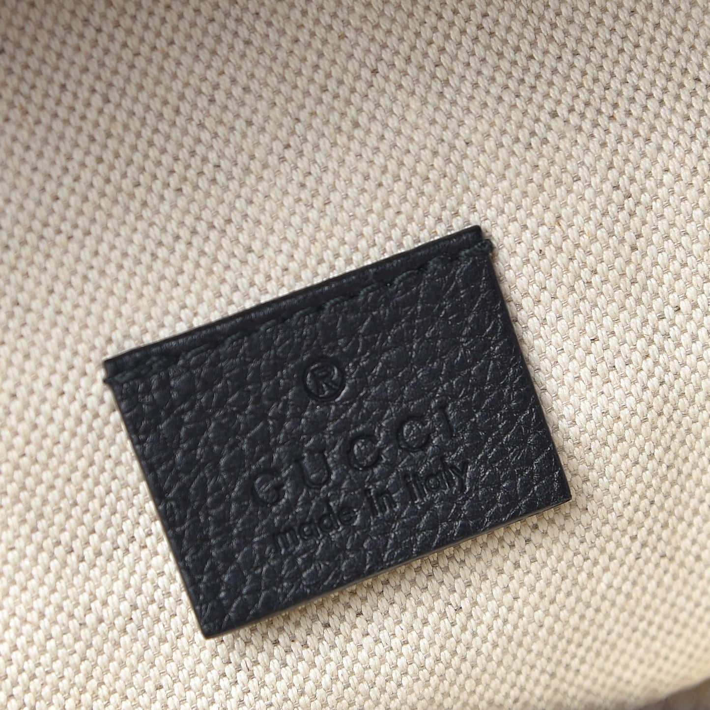 Grained Calfskin Logo Belt Bag Black