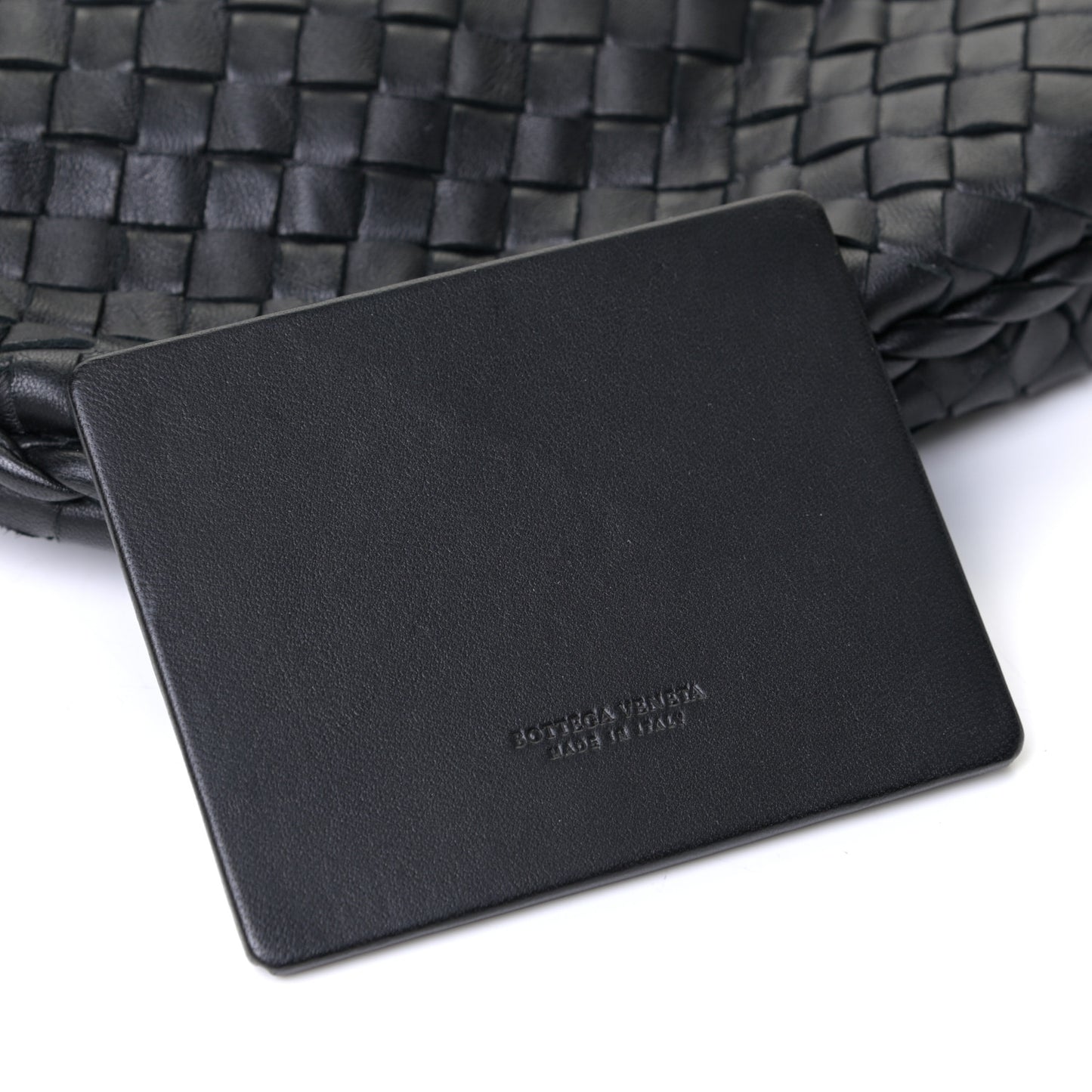 Nappa Intrecciato Medium Veneta Hobo Black