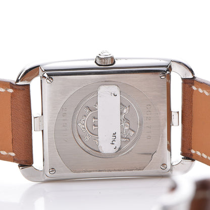 Hermes Stainless Steel Barenia 29mm Cape Cod Double Tour Quartz Watch Fauve 5 of 8