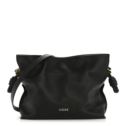 Loewe Calfskin Mini Flamenco Knot Clutch Black 1 of 11