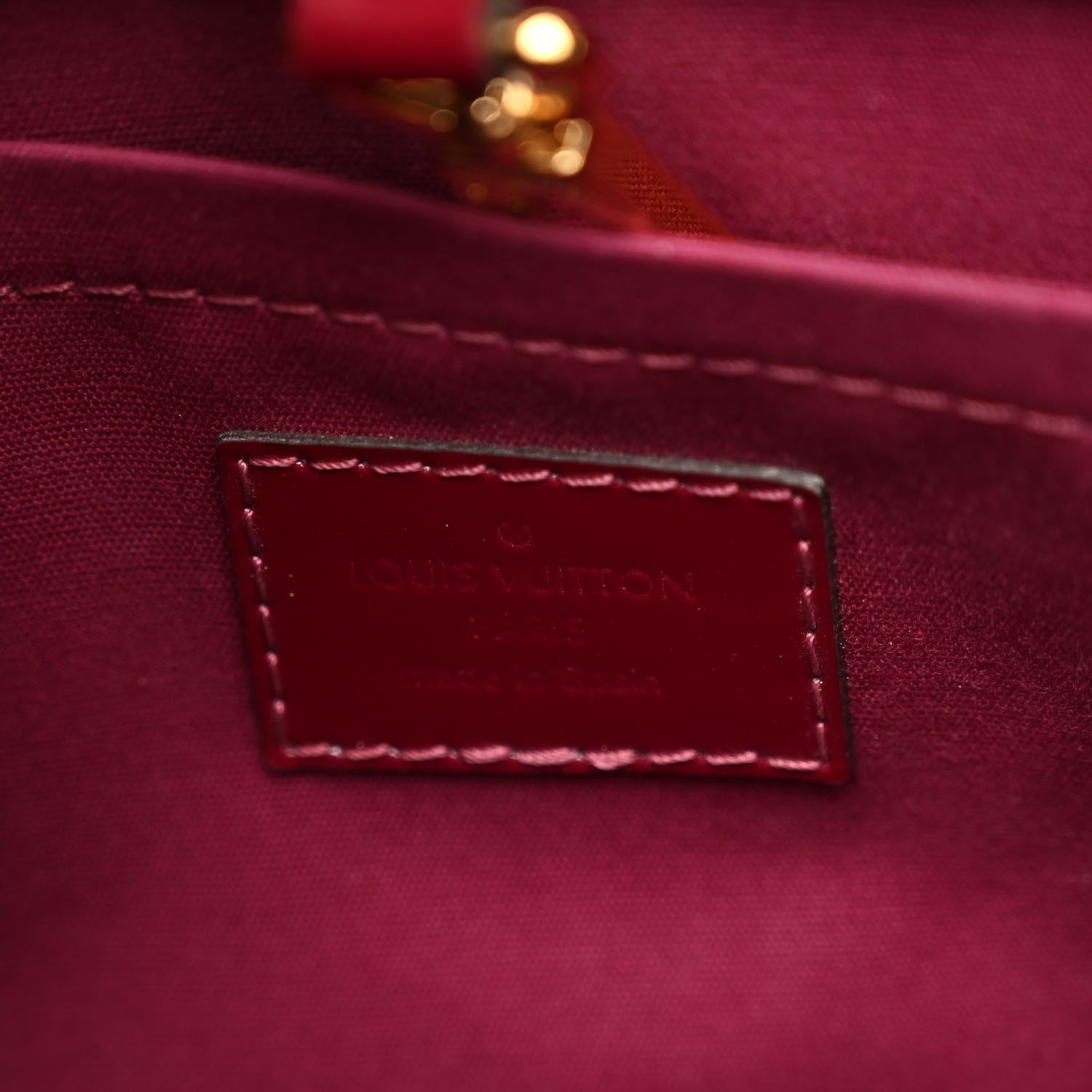 Louis Vuitton LOUIS VUITTON Vernis Montaigne BB Magenta 6 of 10