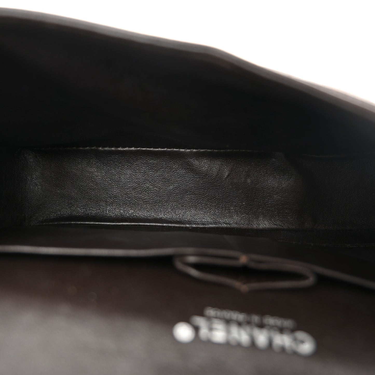 Caviar Quilted Medium Double Flap Brown