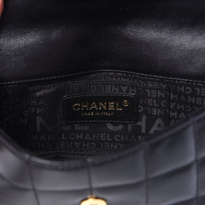 Chanel Lambskin Quilted Mini Chocolate Bar Camellia Flap Black 5 of 10