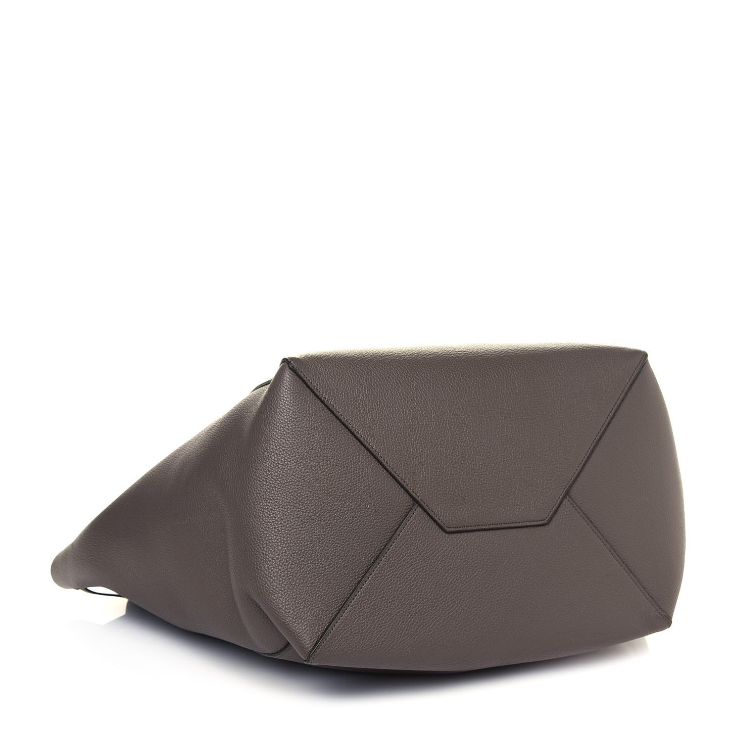 Soft Grained Calfskin Medium Belt Cabas Phantom Taupe