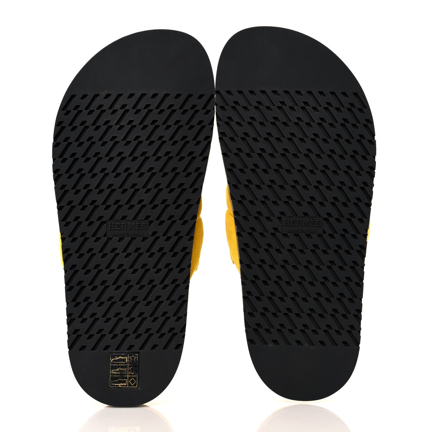 Hermes Suede Goatskin Extra Sandals 37 Jaune Sable 5 of 9