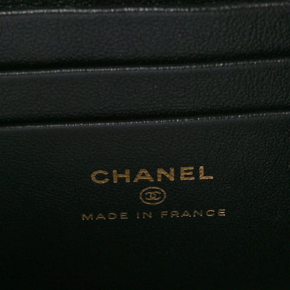 Chanel Lambskin Quilted Small Top Handle Vanity Case With Chain Black 8 of 13