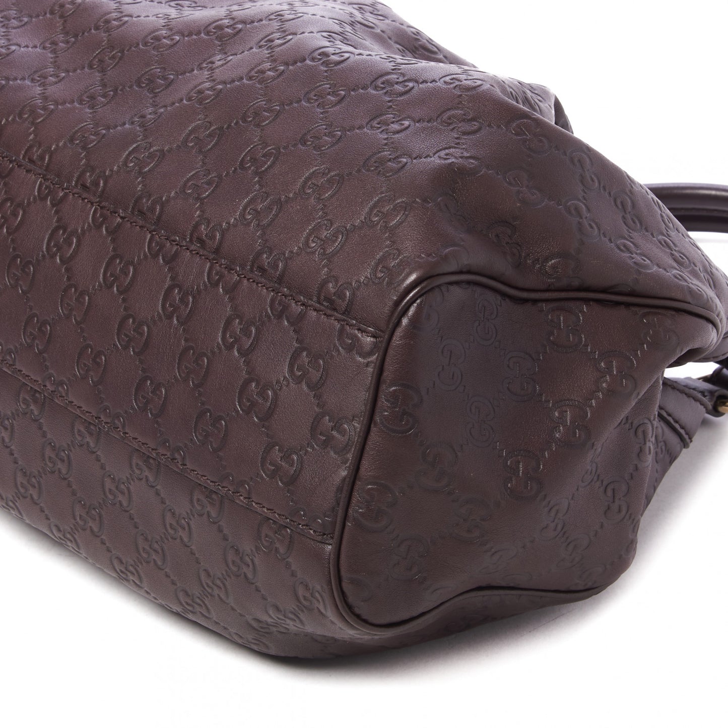 Guccissima Medium Sukey Tote Chocolate