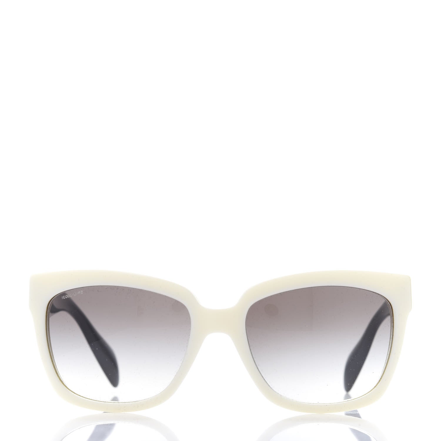Prada Sunglasses SPR 07P Black White 2 of 8