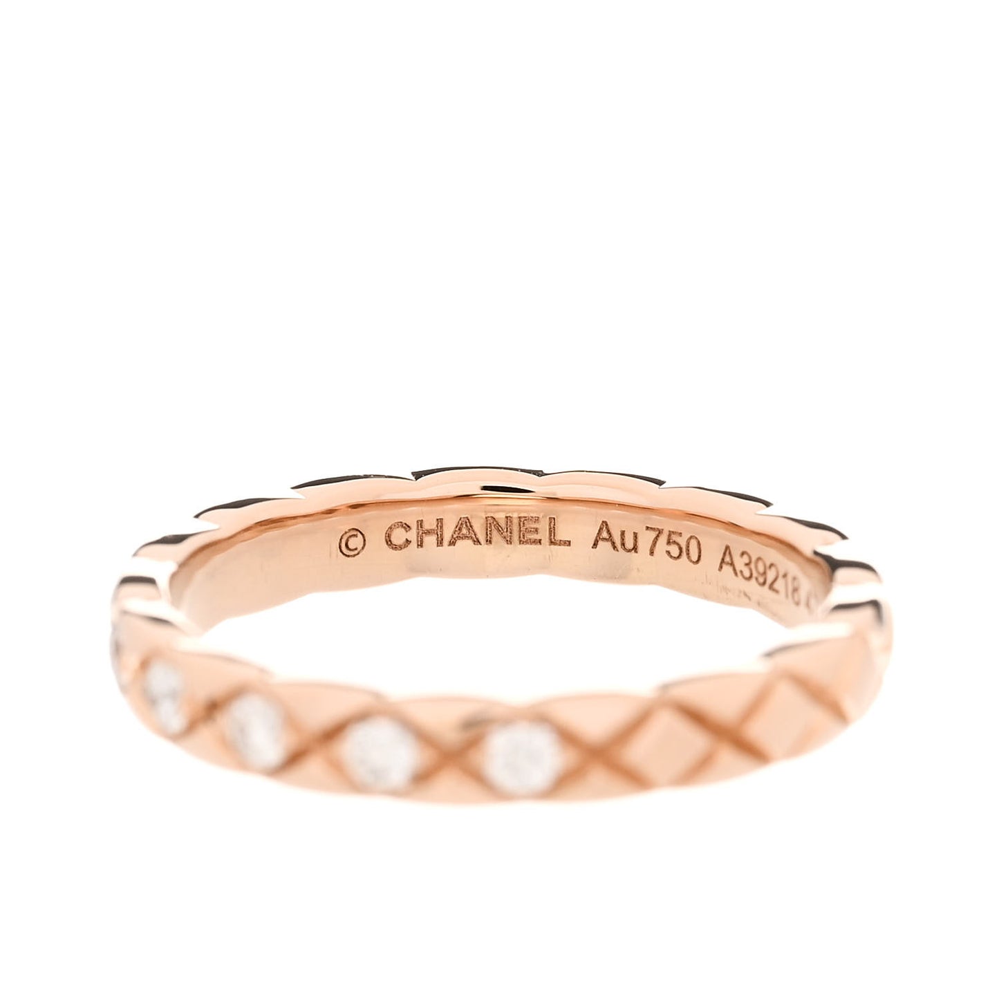 18K Beige Gold 5 Diamond Mini Coco Crush Ring 47 4