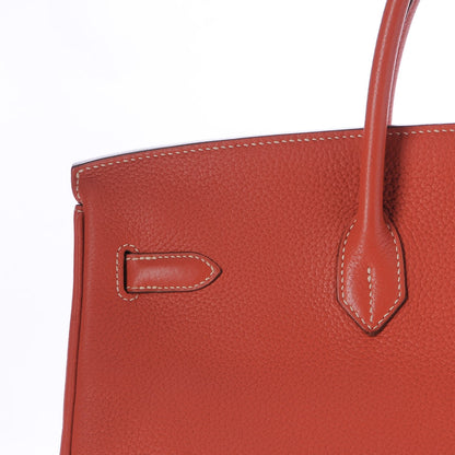 Hermes Taurillon Clemence Birkin 40 Sanguine 22 of 26