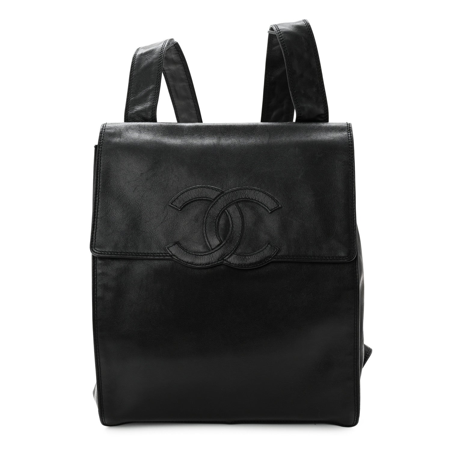 Chanel Lambskin CC Backpack Black 1 of 11