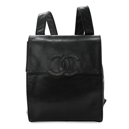 Chanel Lambskin CC Backpack Black 1 of 11