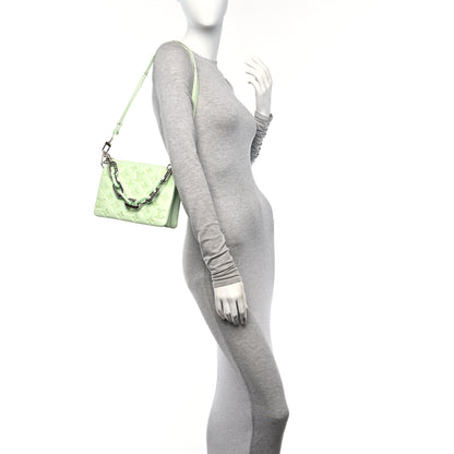 Louis Vuitton Lambskin Embossed Monogram Coussin BB Green 2 of 11