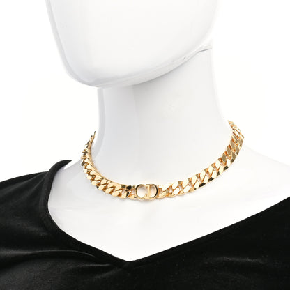 Christian Dior Metal Danseuse Etoile Chain Choker Necklace Gold 2 of 6