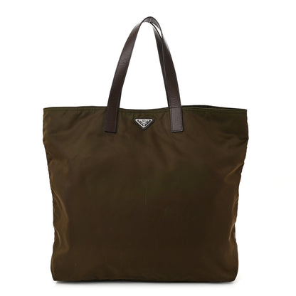 Prada Tessuto Nylon Shopping Tote Bruciato 1 of 10