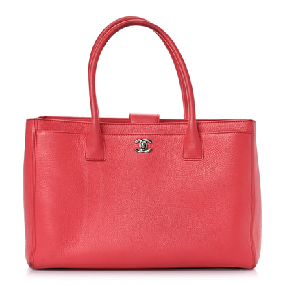 Chanel Calfskin Cerf Executive Shopper Tote Coral 1 of 12