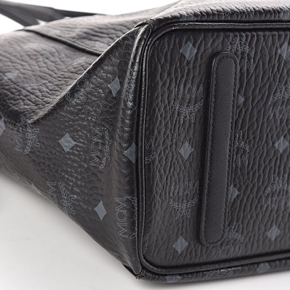 MCM Visetos Medium Project Reversible Shopper Tote Black 10 of 15