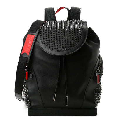 Christian Louboutin Calfskin Spiked Explorafunk Backpack Black 1 of 9