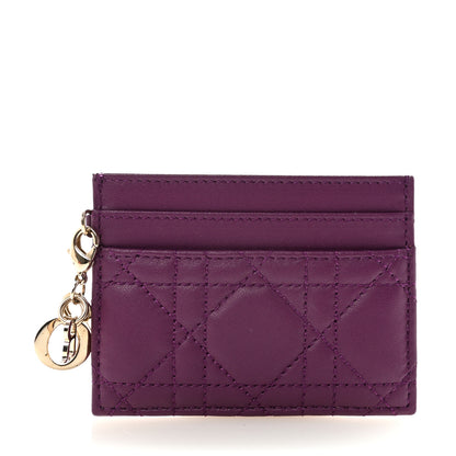 Christian Dior Lambskin Cannage Lady Dior Card Holder More 1 of 7