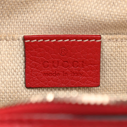Gucci Pebbled Calfskin Small Soho Disco Bag Tabasco Red 6 of 14