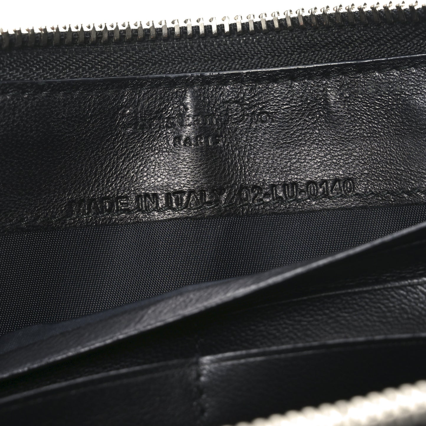Patent Cannage Lady Dior Continental Zip Wallet Black