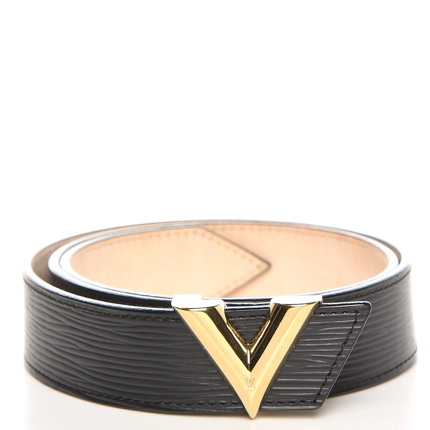 Louis Vuitton Epi Essential V 30 MM Belt 80 32 Black 1 of 10