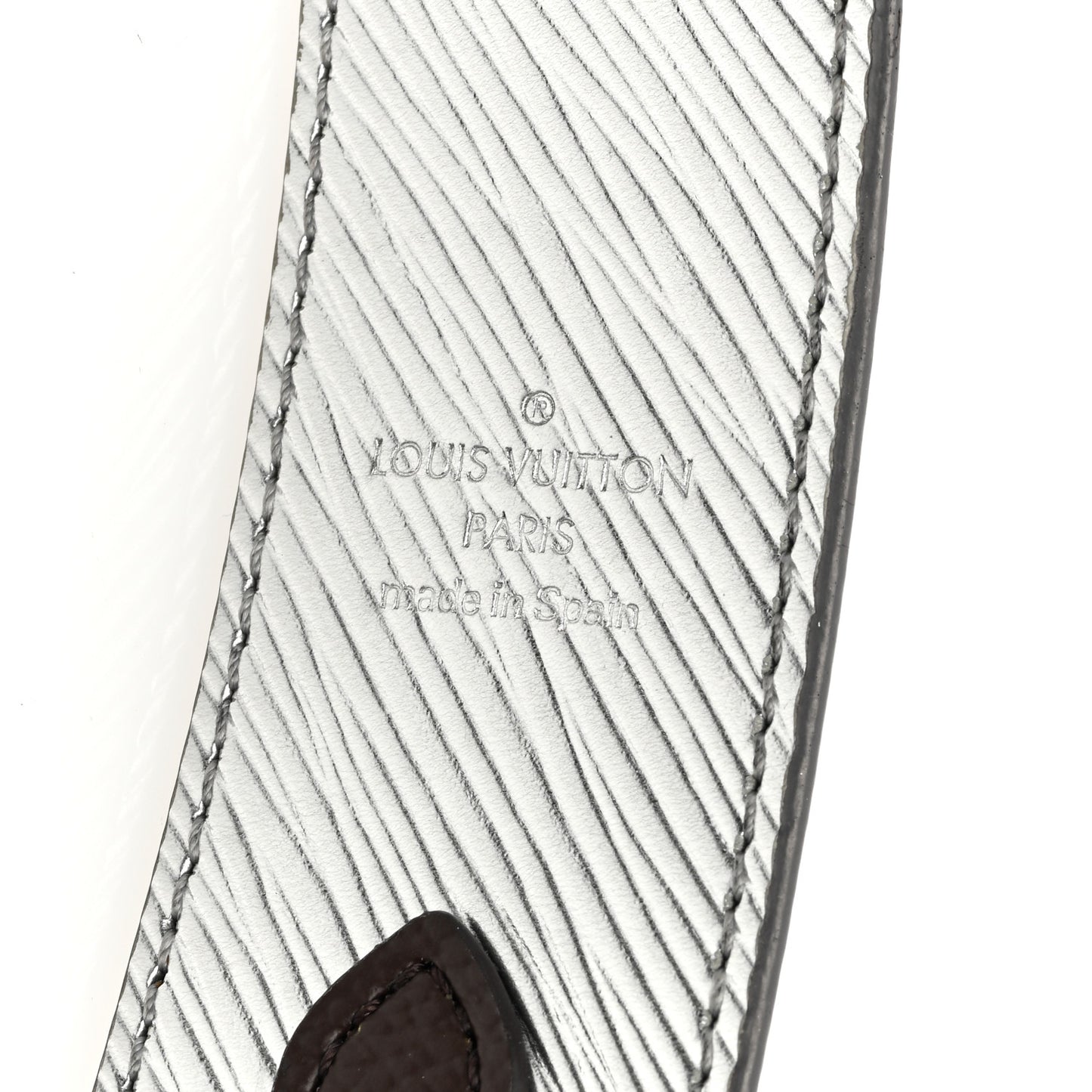 Epi Monogram Bandouliere Shoulder Strap Silver