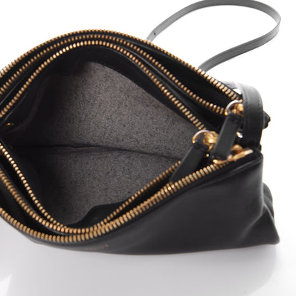 Celine Lambskin Small Trio Crossbody Bag Black 5 of 7