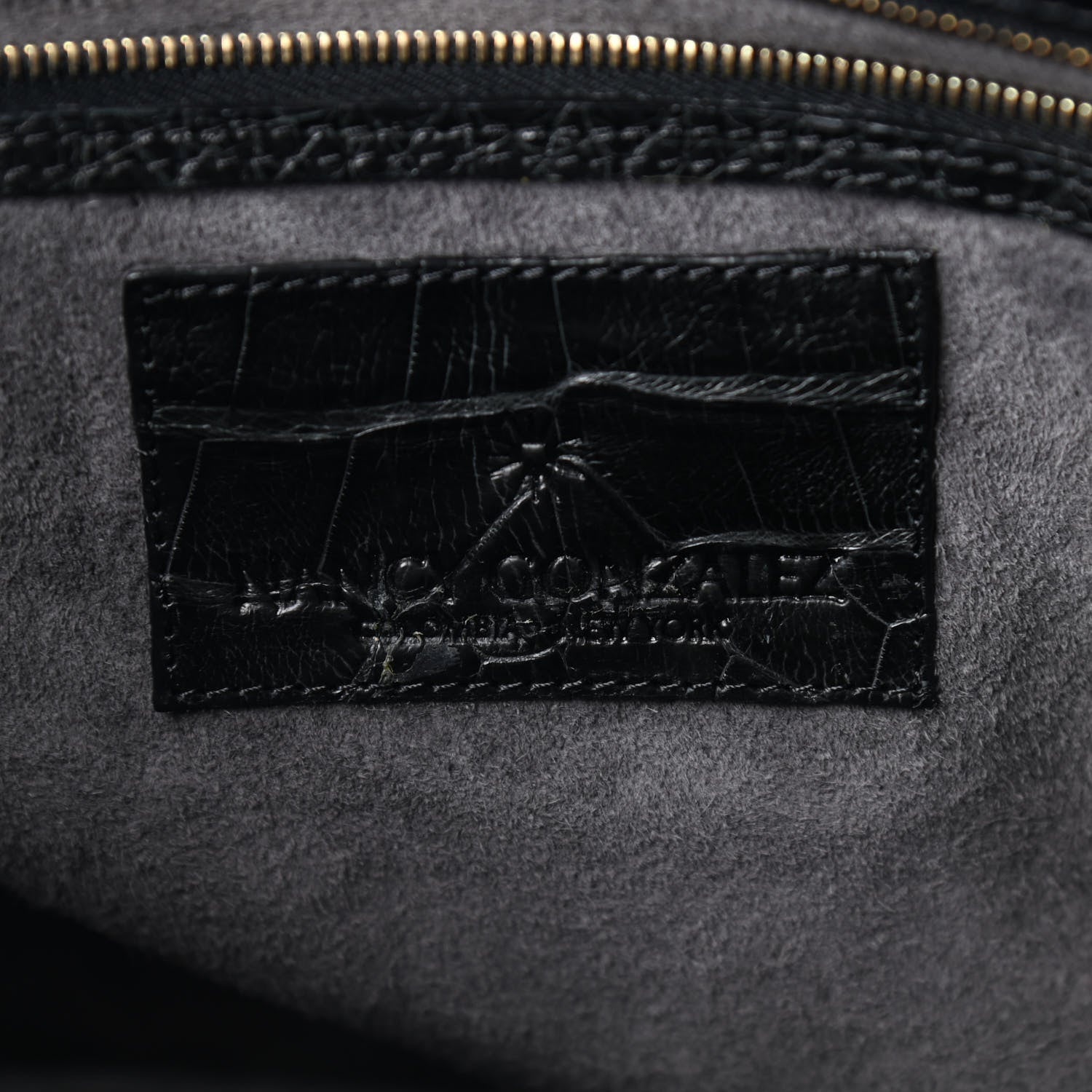 Nancy Gonzalez Crocodile Cristina Satchel Dark Grey 6 of 8